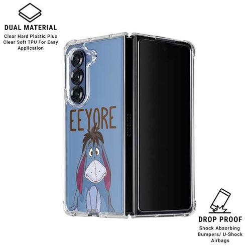 Disney Winnie the Pooh Eeyore Portrait Galaxy Z Fold7 Clear Case