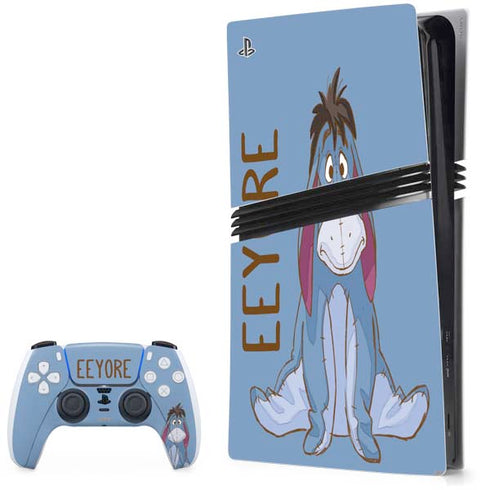 Disney Winnie the Pooh Eeyore Portrait PS5 Pro Bundle Skin