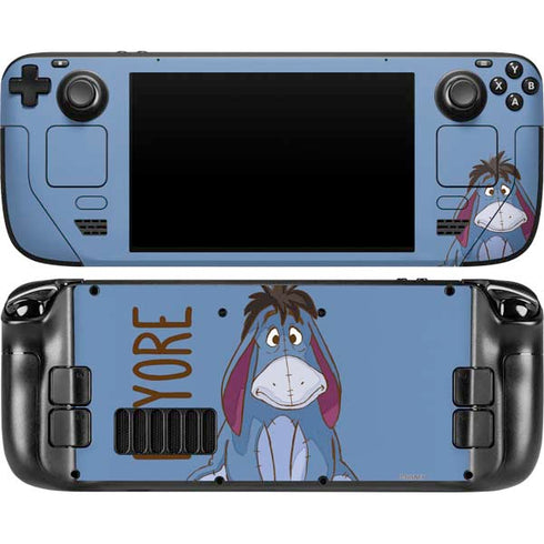 Disney Winnie the Pooh Eeyore Portrait Steam Deck Handheld Gaming Computer OLED Skin