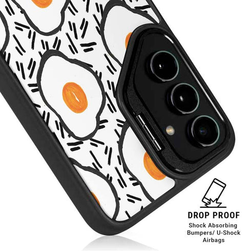 Bouffants and Broken Hearts Eggs Galaxy S25 Kickstand Case