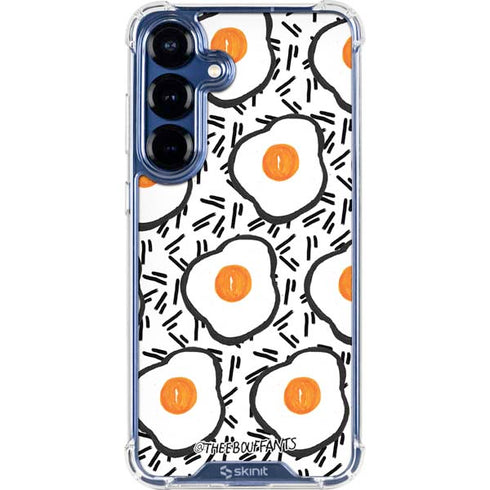 Bouffants and Broken Hearts Eggs Galaxy S25 Plus Clear Case