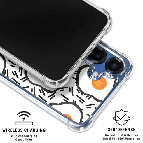 Bouffants and Broken Hearts Eggs Galaxy S25 Plus Clear Case