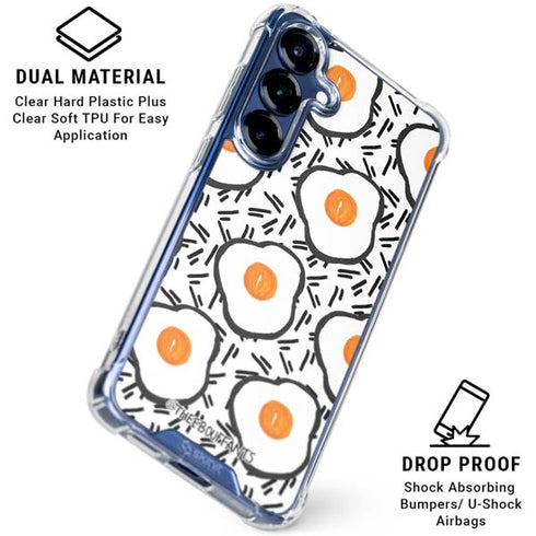 Bouffants and Broken Hearts Eggs Galaxy S25 Plus Clear Case