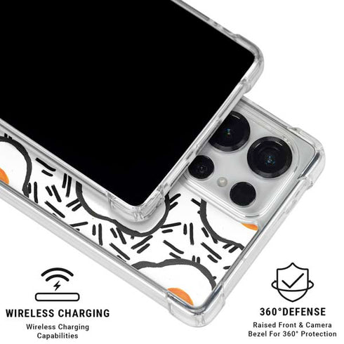 Bouffants and Broken Hearts Eggs Galaxy S25 Ultra Clear Case