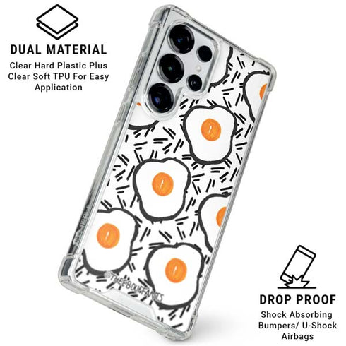 Bouffants and Broken Hearts Eggs Galaxy S25 Ultra Clear Case