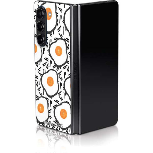 Bouffants and Broken Hearts Eggs Galaxy Z Fold5 5G Skin