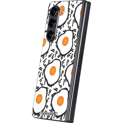 Bouffants and Broken Hearts Eggs Galaxy Z Fold5 5G Skin