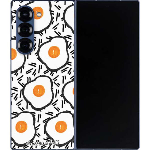 Bouffants and Broken Hearts Eggs Galaxy Z Fold6 Skin