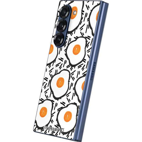Bouffants and Broken Hearts Eggs Galaxy Z Fold6 Skin