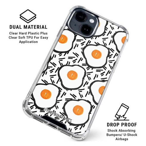 Bouffants and Broken Hearts Eggs iPhone 15 Clear Case