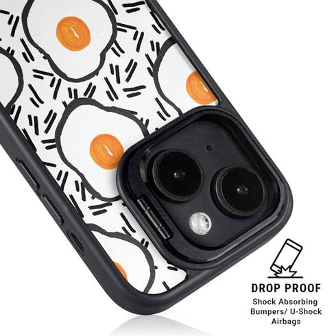 Bouffants and Broken Hearts Eggs iPhone 15 Kickstand Case