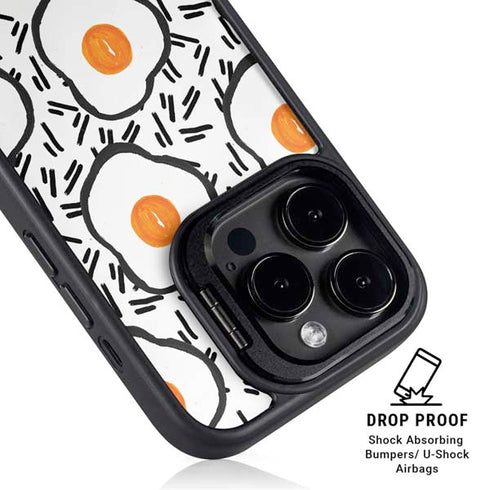 Bouffants and Broken Hearts Eggs iPhone 15 Pro Max Kickstand Case