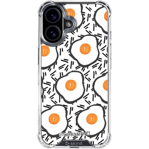 Bouffants and Broken Hearts Eggs iPhone 16 Plus Clear Case
