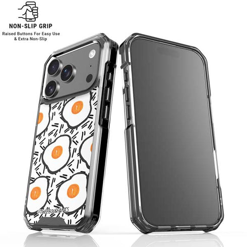 Bouffants and Broken Hearts Eggs iPhone 18 Pro Clear Case