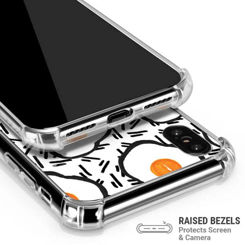 Bouffants and Broken Hearts Eggs iPhone X/XS Clear Case