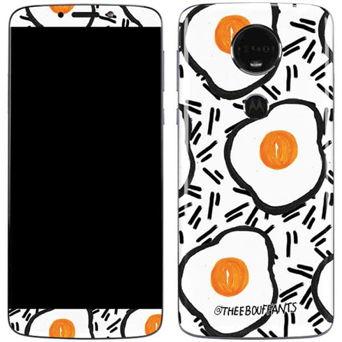 Bouffants and Broken Hearts Eggs Moto E5 Plus Skin