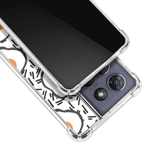 Bouffants and Broken Hearts Eggs Moto G 5G (2025) Clear Case