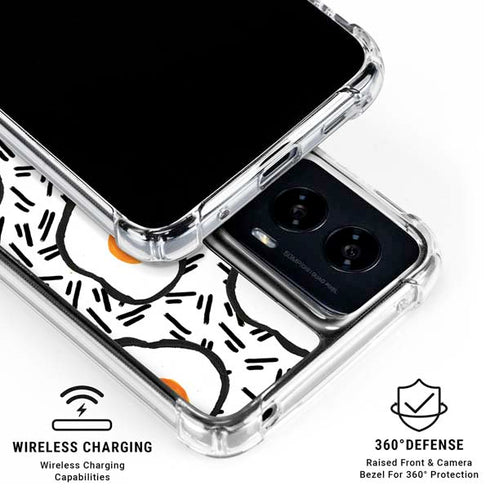 Bouffants and Broken Hearts Eggs Moto G Power 5G (2024) Clear Case