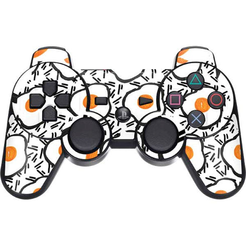 Bouffants and Broken Hearts Eggs PS3 Dual Shock wireless controller Skin