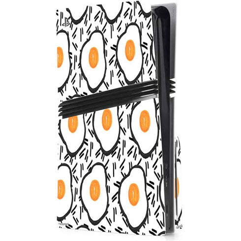 Bouffants and Broken Hearts Eggs PS5 Pro Disk Console Skin