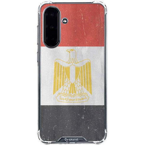 Egypt Flag Distressed Galaxy A36 5G Clear Case