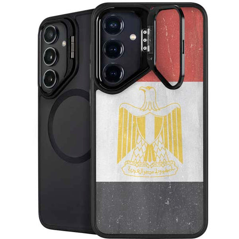 Egypt Flag Distressed Galaxy S24 Kickstand Case