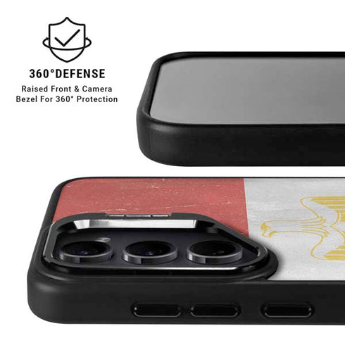Egypt Flag Distressed Galaxy S25 Plus Kickstand Case