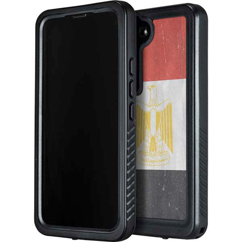 Egypt Flag Distressed Galaxy S24 Plus Waterproof Case