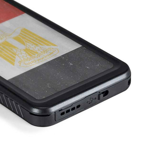 Egypt Flag Distressed Galaxy S24 Plus Waterproof Case