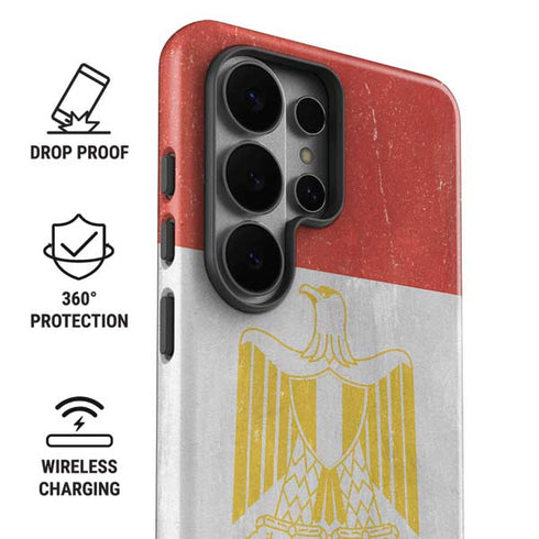 Egypt Flag Distressed Galaxy S26 Ultra Impact Case
