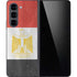 Egypt Flag Distressed Galaxy Z Fold5 5G Skin