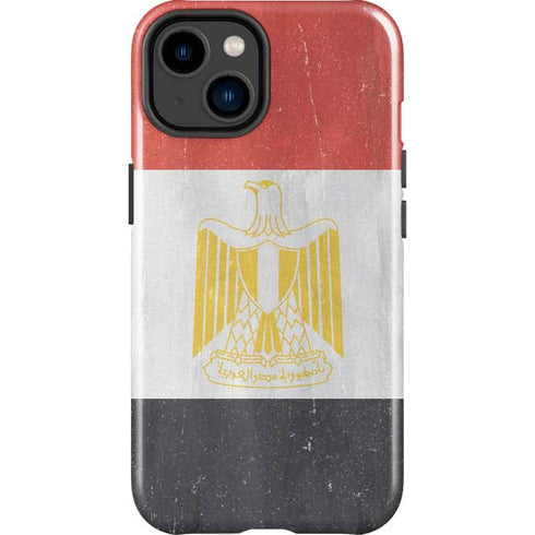 Egypt Flag Distressed iPhone 15 Impact Case