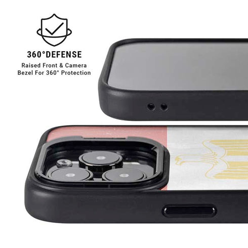 Egypt Flag Distressed iPhone 15 Pro Max Kickstand Case