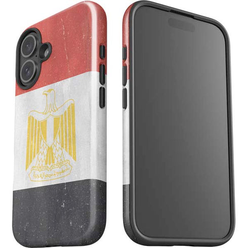 Egypt Flag Distressed iPhone 16 Impact Case