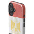 Egypt Flag Distressed iPhone 16 Plus Impact Case