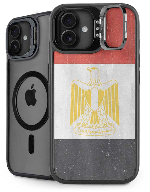 Egypt Flag Distressed iPhone 16 Plus Kickstand Case