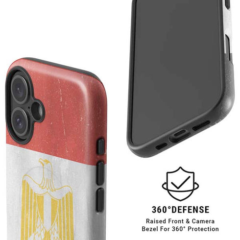 Egypt Flag Distressed iPhone 16 Plus Magsafe Impact Case