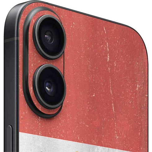 Egypt Flag Distressed iPhone 16 Plus Skin