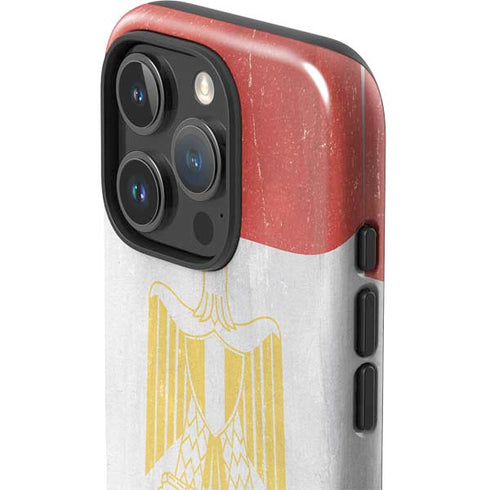 Egypt Flag Distressed iPhone 16 Pro Impact Case