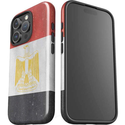 Egypt Flag Distressed iPhone 16 Pro Impact Case