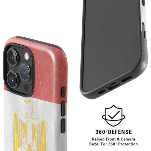 Egypt Flag Distressed iPhone 16 Pro Max Magsafe Impact Case