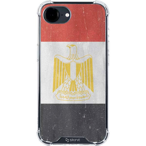 Egypt Flag Distressed iPhone 16e Clear Case