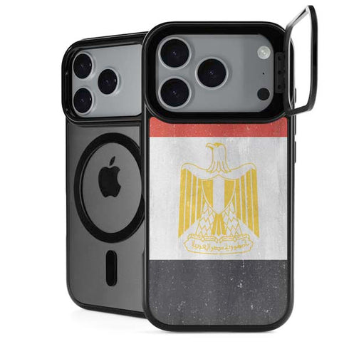 Egypt Flag Distressed iPhone 18 Pro Kickstand Case