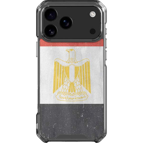 Egypt Flag Distressed iPhone 18 Pro Max Clear Case
