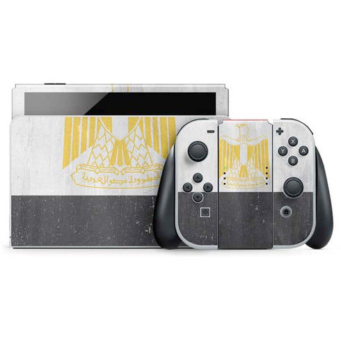 Egypt Flag Distressed Nintendo Skins