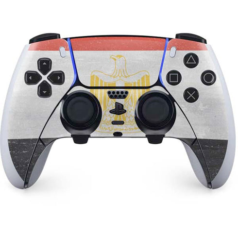 Egypt Flag Distressed PS5 DualSense Edge Pro Controller Skin