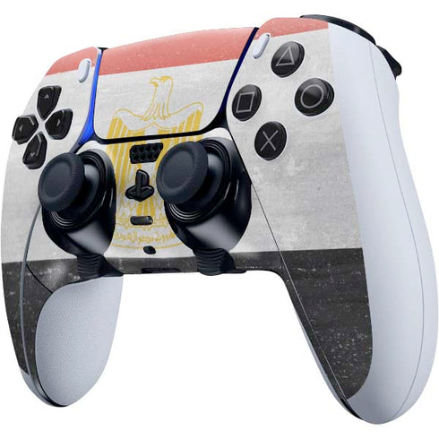 Egypt Flag Distressed PS5 DualSense Edge Pro Controller Skin