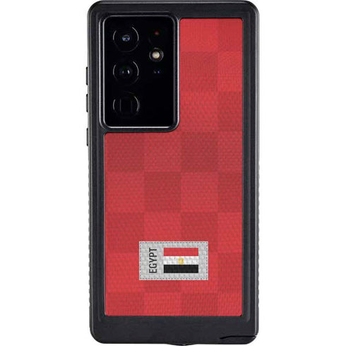 Egypt Soccer Flag Galaxy S24 Ultra Waterproof Case