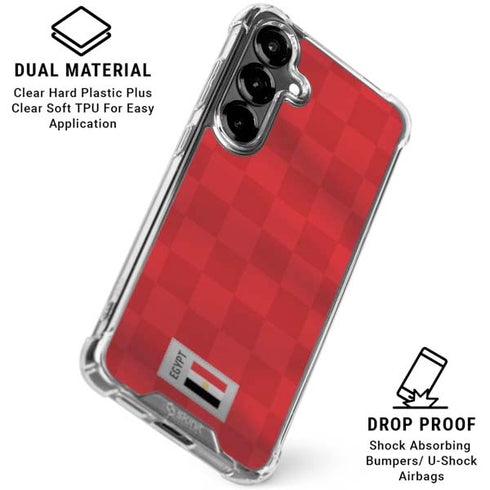 Egypt Soccer Flag Galaxy S26 Clear Case
