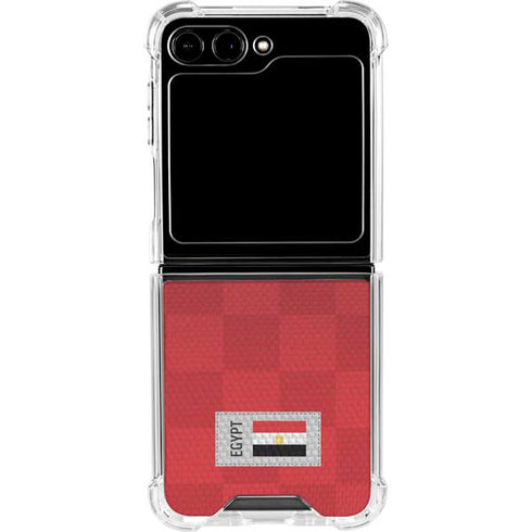 Egypt Soccer Flag Galaxy Z Flip6 Clear Case